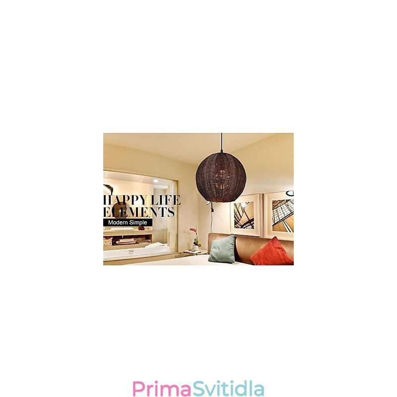 Moderní současná lucerna Country Globe Kovové závěsné světlo