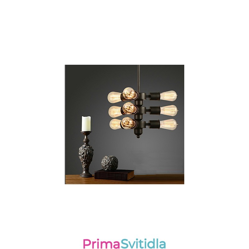 Edison Retro světelný lustr