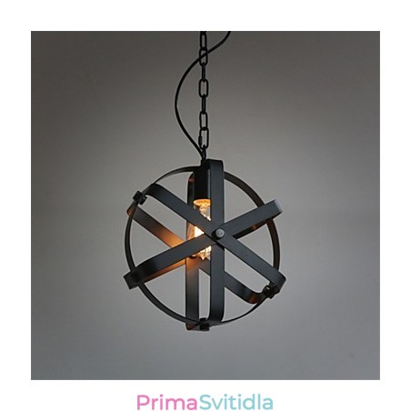 Vintage Style Industriální kulaté závěsné světlo Loft Home Dekorativní lustr Vintage Style Industriální kulaté závěsné světlo Loft Home Dekorativní lustr