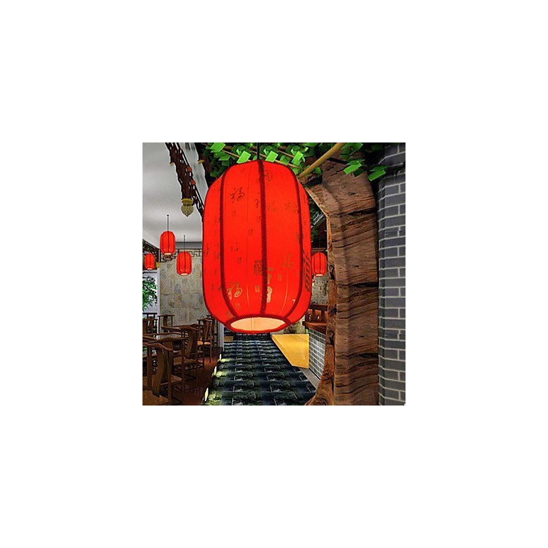 Archaize ovčí kůže červené lucerny Veranda Droplight Lamp Light