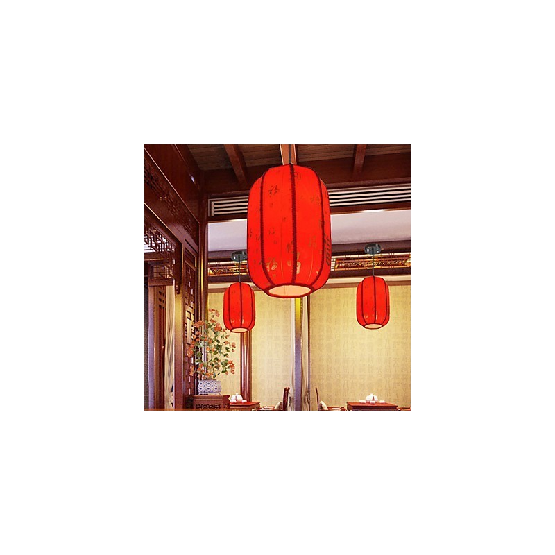 Archaize ovčí kůže červené lucerny Veranda Droplight Lamp Light