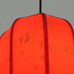 Archaize ovčí kůže červené lucerny Veranda Droplight Lamp Light