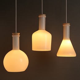 Současné a smluvní Creative Magic Bílé skleněné láhve Line Droplight