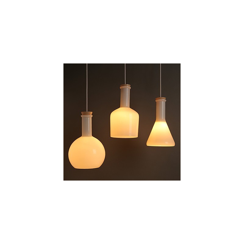 Současné a smluvní Creative Magic Bílé skleněné láhve Line Droplight