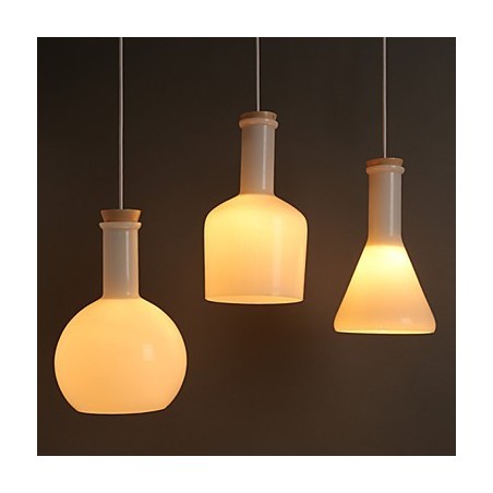 Současné a smluvní Creative Magic Bílé skleněné láhve Line Droplight Současné a smluvní Creative Magic Bílé skleněné láhve Line Droplight