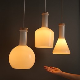 Současné a smluvní Creative Magic Bílé skleněné láhve Line Droplight