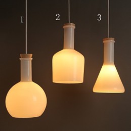 Současné a smluvní Creative Magic Bílé skleněné láhve Line Droplight