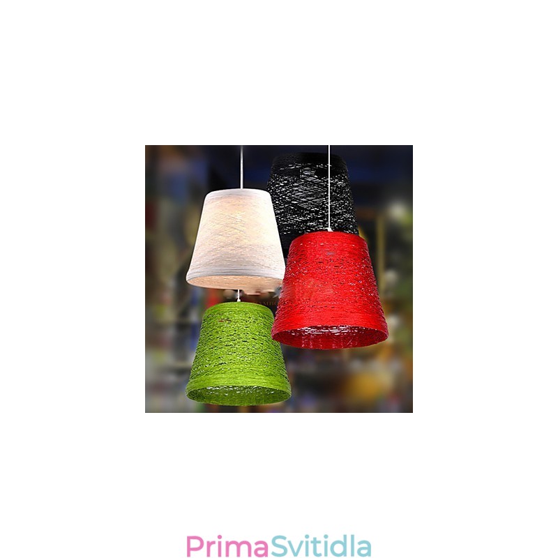 Moderní Rural Cany Art tkaná ratanová jednohlavá kapací lampa