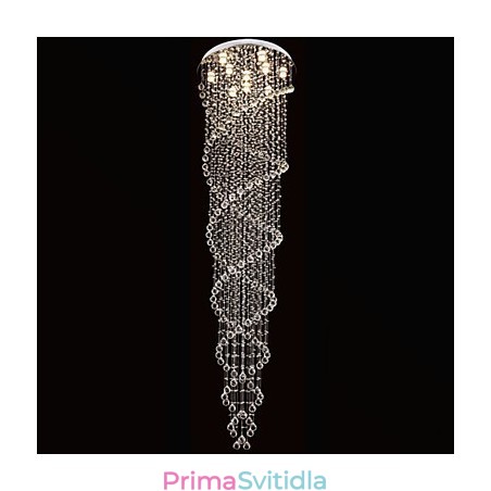 Stropní lustrová svítidla Závěsná svítidla s dvojitou spirálou K9 Crystal D70CM H300CM Stropní lustrová svítidla Závěsná svítidla s dvojitou spirálou K9 Crystal D70CM H300CM
