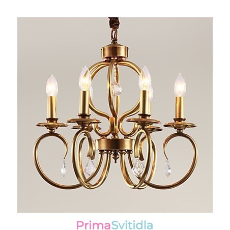 Lustrové závěsné světlo Mini styl tradiční klasický kov