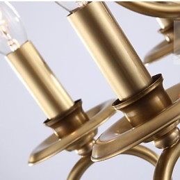 Lustrové závěsné světlo Mini styl tradiční klasický kov