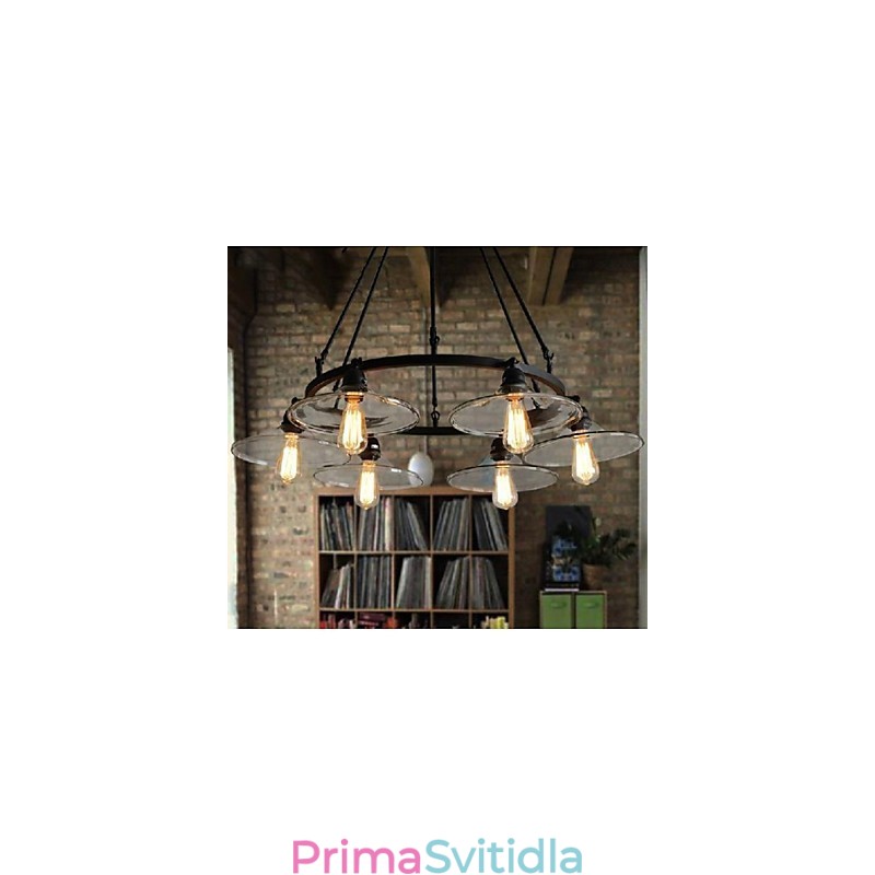 Tradiční klasická klasická vintage retro lucerna ve venkovském stylu mini malba s kovovým závěsným světlem jídelní