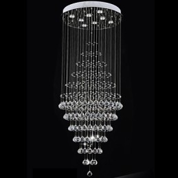 Moderní křišťálové osvětlení závěsné svítidlo Stropní svítidlo s 8 žárovkami H180CM