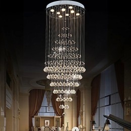 Moderní křišťálové osvětlení závěsné svítidlo Stropní svítidlo s 8 žárovkami H180CM