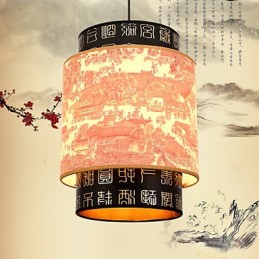 Lustr na jídlo s jednou hlavou archaizuje malou kapkovou lampu do čajovny