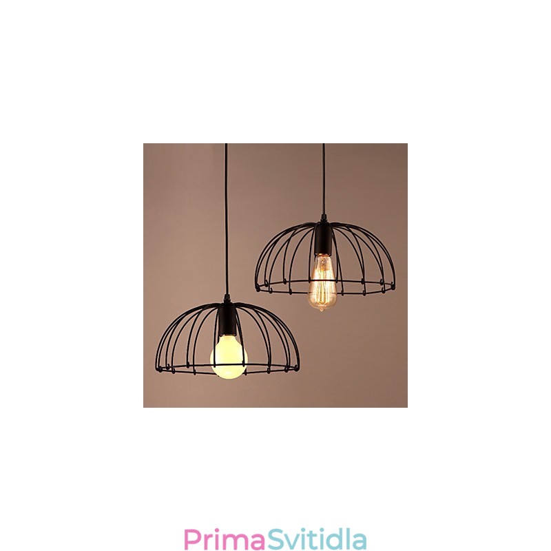 Retro designérské kovové závěsné světlo