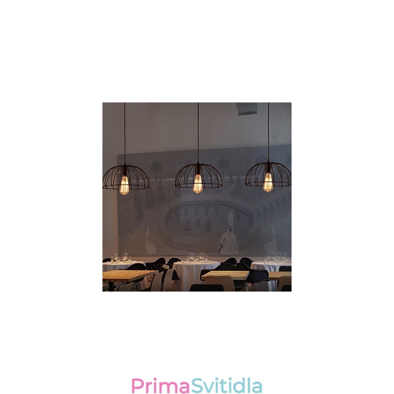 Retro designérské kovové závěsné světlo