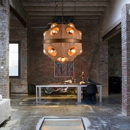 Venkovský obraz Kovový lustr Přívěsek LightBedroom