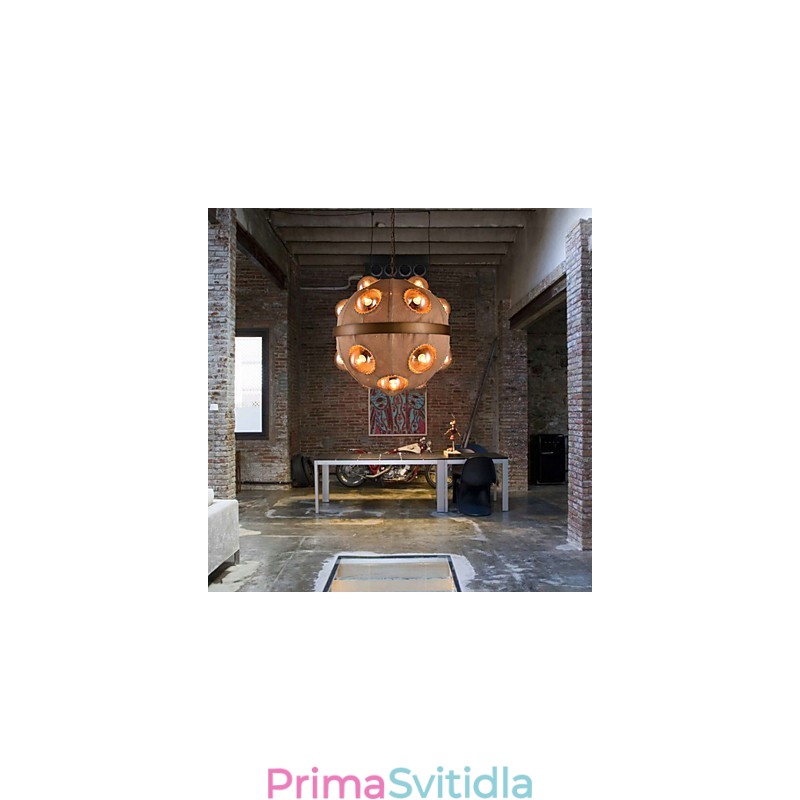 Venkovský obraz Kovový lustr Přívěsek LightBedroom