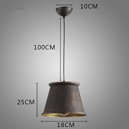 Retro designérské kovové závěsné světlo