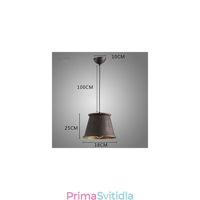 Retro designérské kovové závěsné světlo
