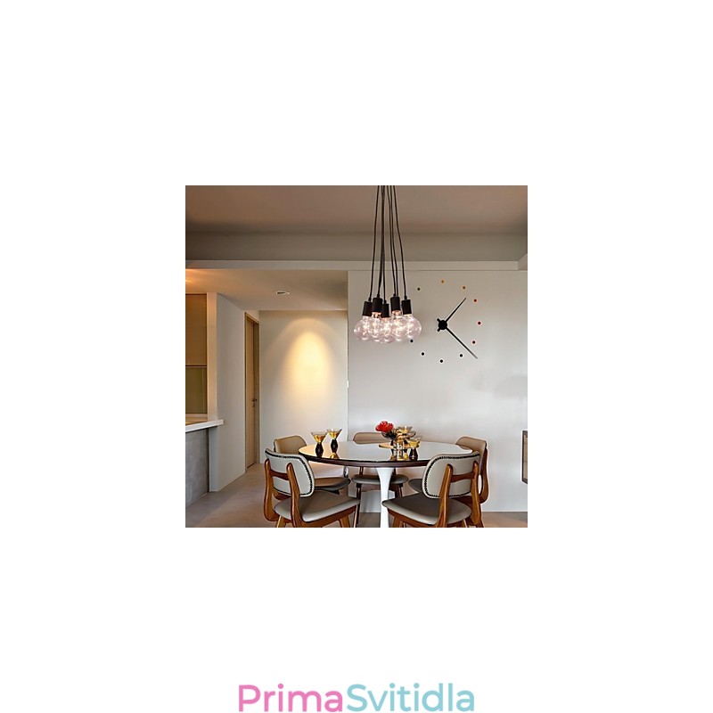 Moderní domácí 7hlavé světlo Edison Bulb Light Loft Skleněná koule závěsné světlo