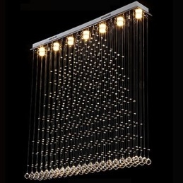 K9 Crystal Závěsná lampa Závěsný drátěný lustr Osvětlení Stropní světlo Vnitřní kavárna