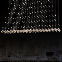 K9 Crystal Závěsná lampa Závěsný drátěný lustr Osvětlení Stropní světlo Vnitřní kavárna