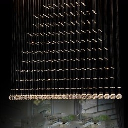 K9 Crystal Závěsná lampa Závěsný drátěný lustr Osvětlení Stropní světlo Vnitřní kavárna