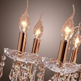 Elegantní křišťálový lustr s 9 světly