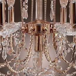 Elegantní křišťálový lustr s 9 světly