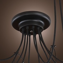 Lustr Vintage Design Žárovky zahrnuty Living 10 světel Závěsné světlo