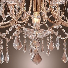Elegantní křišťálový lustr s 9 světly