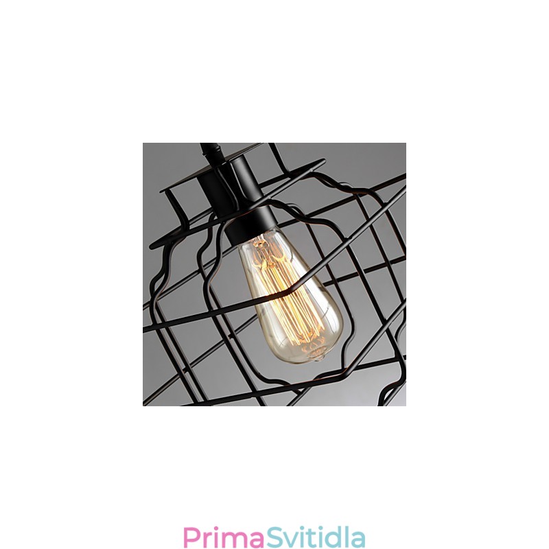Retro designérské kovové závěsné světlo