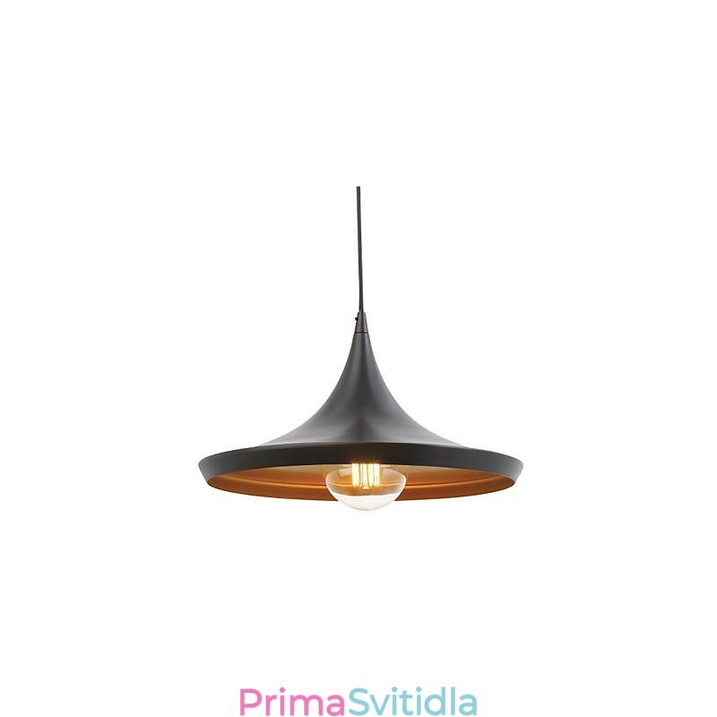 Závěsné svítidlo Retro Vintage Tom Dixon Design Black Paint Závěsná svítidla