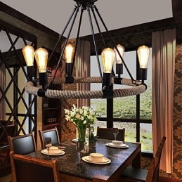 Lustrové závěsné světlo Mini styl Rustic Lodge Metal