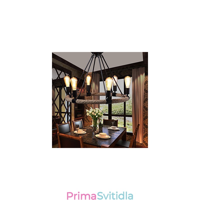 Lustrové závěsné světlo Mini styl Rustic Lodge Metal