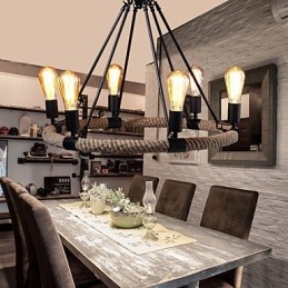 Lustrové závěsné světlo Mini styl Rustic Lodge Metal