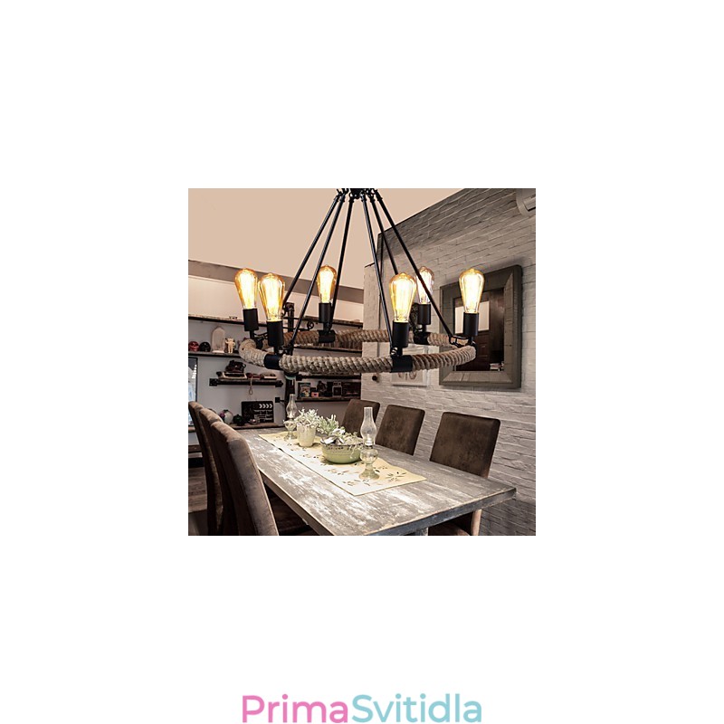 Lustrové závěsné světlo Mini styl Rustic Lodge Metal