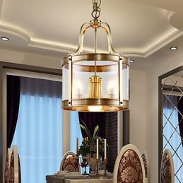 Závěsná svítidla Crystal Mini Style Traditional Classic Metal