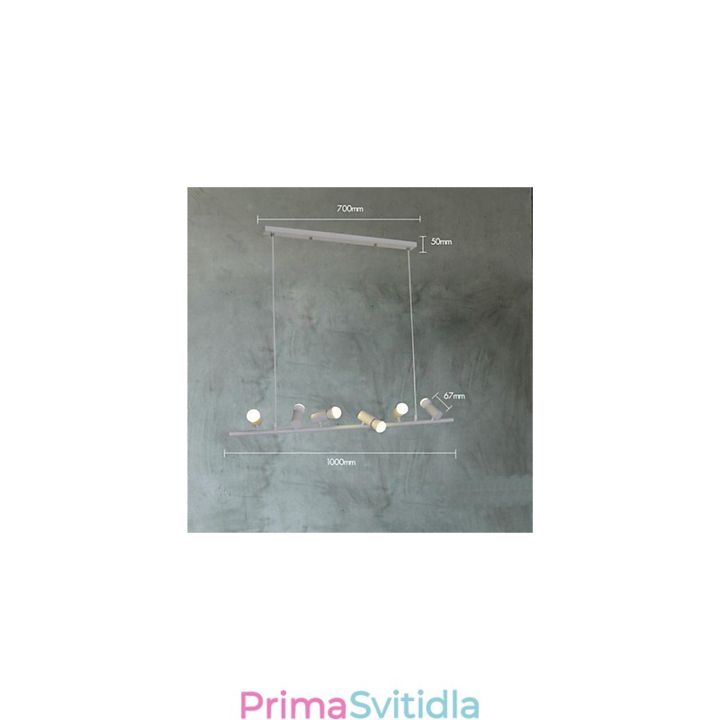 Vintage retro mini styl malba kovové závěsné světlo