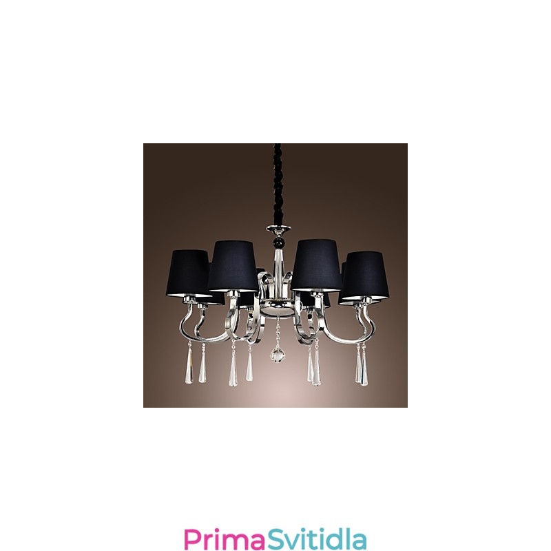 Moderní současný tradiční klasický rustikální lustr Vintage Country Island chromový kovový lustr