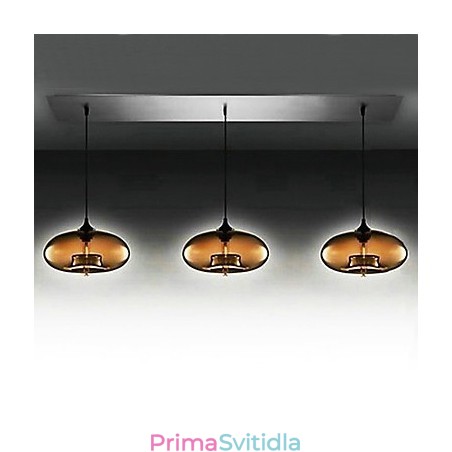 3 lehké moderní skleněné závěsné svítidlo v hnědém bublinkovém designu 3 lehké moderní skleněné závěsné svítidlo v hnědém bublinkovém designu