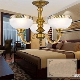 Celoměděná lampa Marble Dining Originální moderní měděný lustr