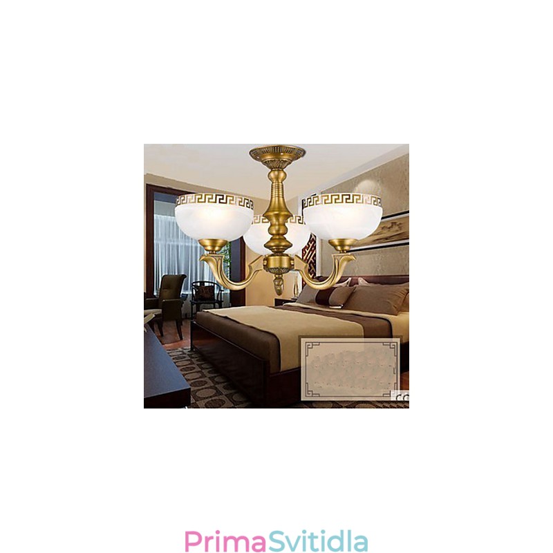 Celoměděná lampa Marble Dining Originální moderní měděný lustr