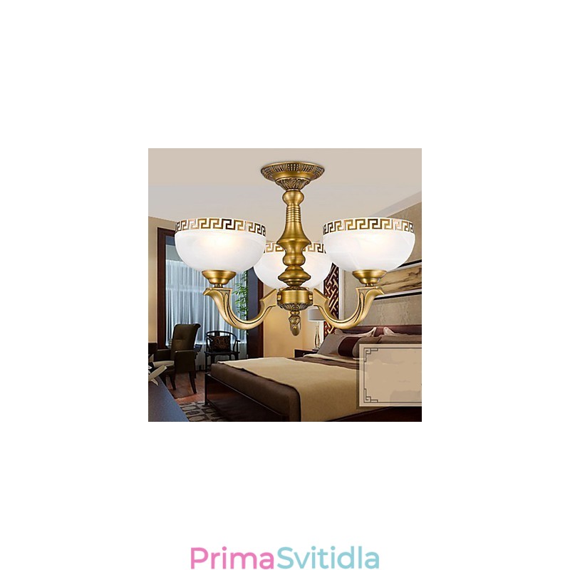 Celoměděná lampa Marble Dining Originální moderní měděný lustr