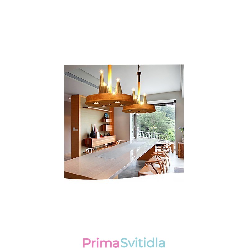 Americký teplý stylový přívěsek z masivního dřeva