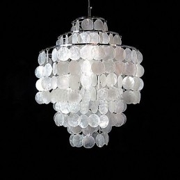 LAMP Minimalistický mušlový lustr Den Chandelier