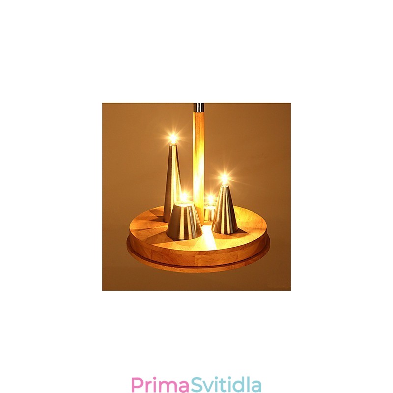 Americký teplý stylový přívěsek z masivního dřeva