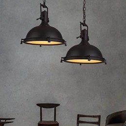 Industriální jednozávěsné svítidlo zdobí podkrovní styl Vintage kovové kapkové světlo